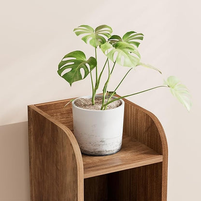 Homhedy Small Bathroom Storage Cabinet, Narrow Toilet Paper Cabinet | Corner - Image 6