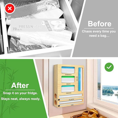 MSJGA Magnetic Food Bag Storage Organizer - Image 6