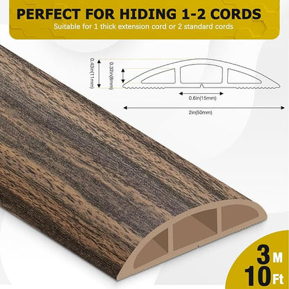 Floor Cord Cover 10FT Cord Covers - Image 2
