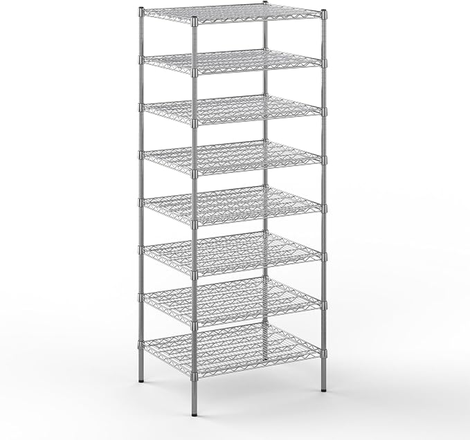 24" Deep x 30" Wide x 74" Height Wire Shelving Kit | 8-Tier | NSF Commercial by Regal+Altair