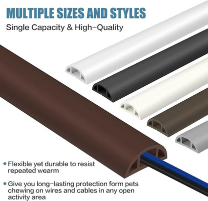 Floor Cord Covers for Wires 10FT Cable Hider Wire Cover Self Adhesive Cord - Image 6