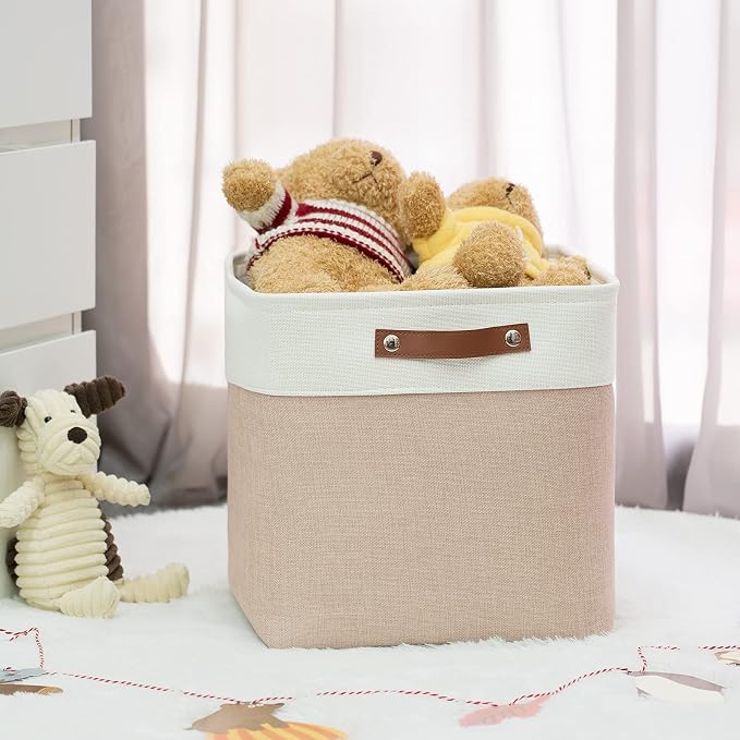 HNZIGE Cube Storage Baskets for Shelves Foldable Storage Baskets Cube Storage - Image 7