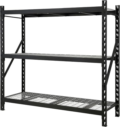 Ironton Industrial Shelving Rack, 3 Storage Shelves Steel Construction 3-Tier by Ironton