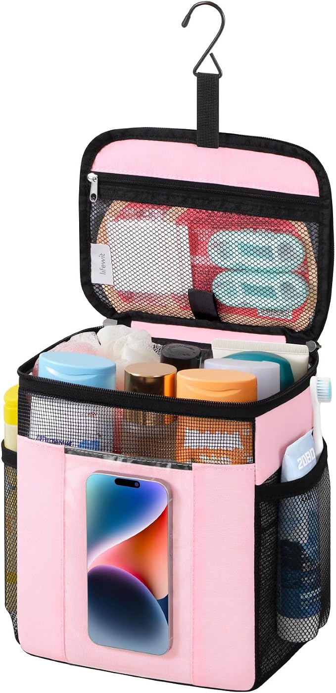 Lifewit Mesh Shower Caddy Bag Portable, Quick Dry Hanging Bathroom Organizer by Lifewit