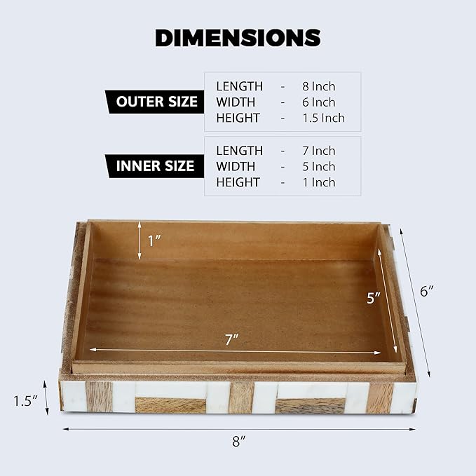 Handicrafts Home White Decorative Storage Box - Image 2