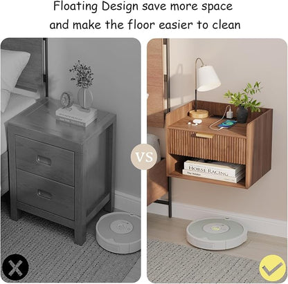 Arbuxzuy Floating Nightstand Set of 2 - Image 4