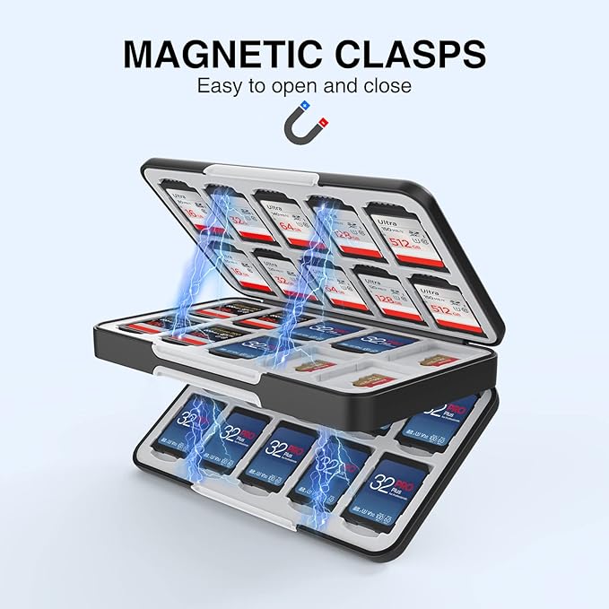 HEIYING SD Card Holder for Memory SD and TF Cards, Portable Case Compatible - Image 5