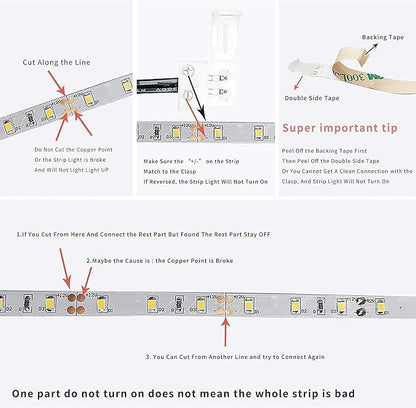 Sensky 19.7FT/6M Cabinet Lighting Kit Flexible LED Strip Lights Kit - Image 6