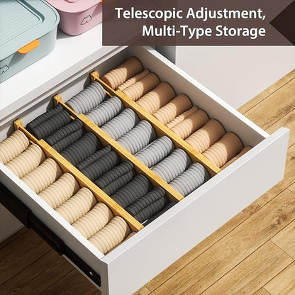 DUCOO 4 PCS Drawer Divider, Expandable Separators - Image 6