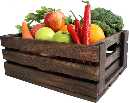 ARTAWEIN Rustic Vintage Finished Wooden Crate - Image 4