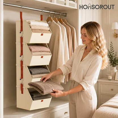 Homsorout Collapsible Hanging Closet Organizer - Image 5