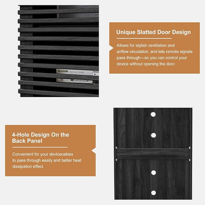 LEVNARY 5-Tier AV Media Cabinet - Image 5