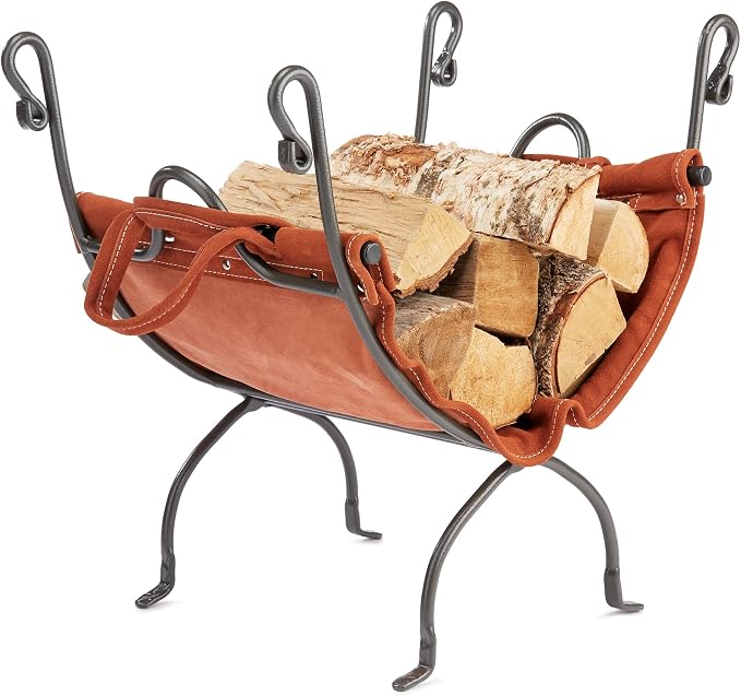 UniFlame Olde World Iron Firewood Log Holder - Image 2