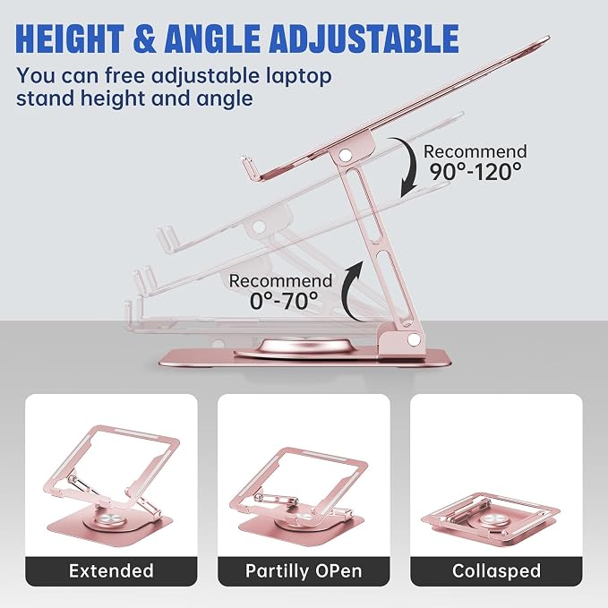 Laptop Stand for Desk, Adjustable Computer Stand - Image 5