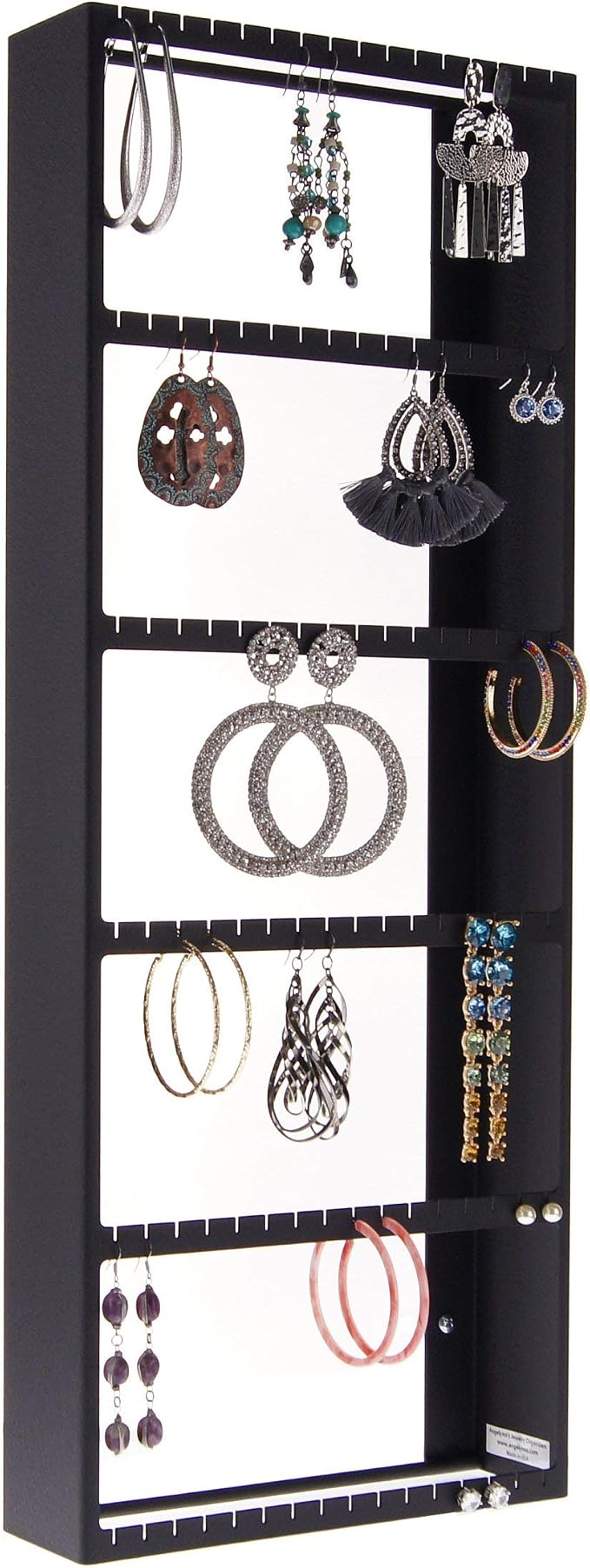 Angelynn's Wall Mounted Big Earring Holder Organizer Display by Angelynns