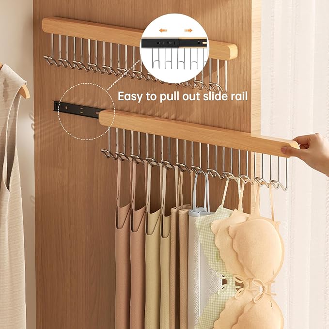 16.2 inch valet rods for closets, extendable and pull-out wardrobe pole for - Image 2