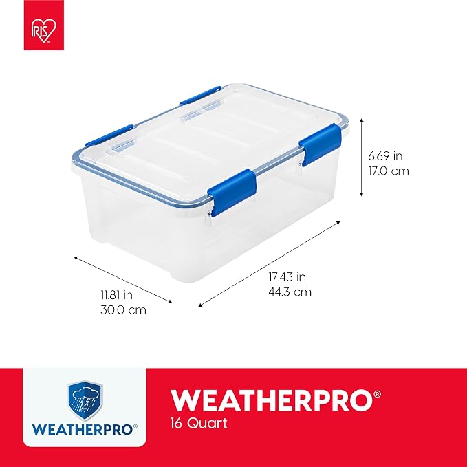 IRIS USA 3-Pack 16 Qt Storage Bins - Image 2