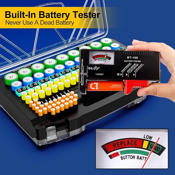 Battery Organizer Storage Holder Box Case - Image 4