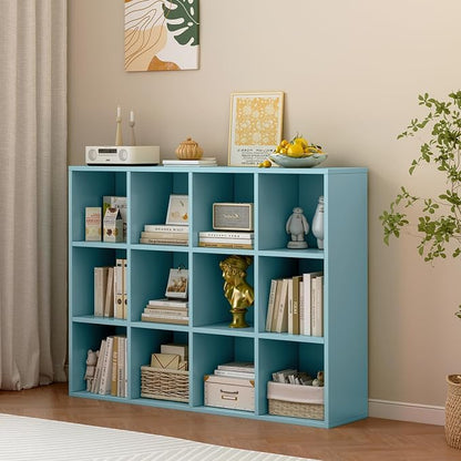 12-Cube Storage Shelf Bookcase - Image 2