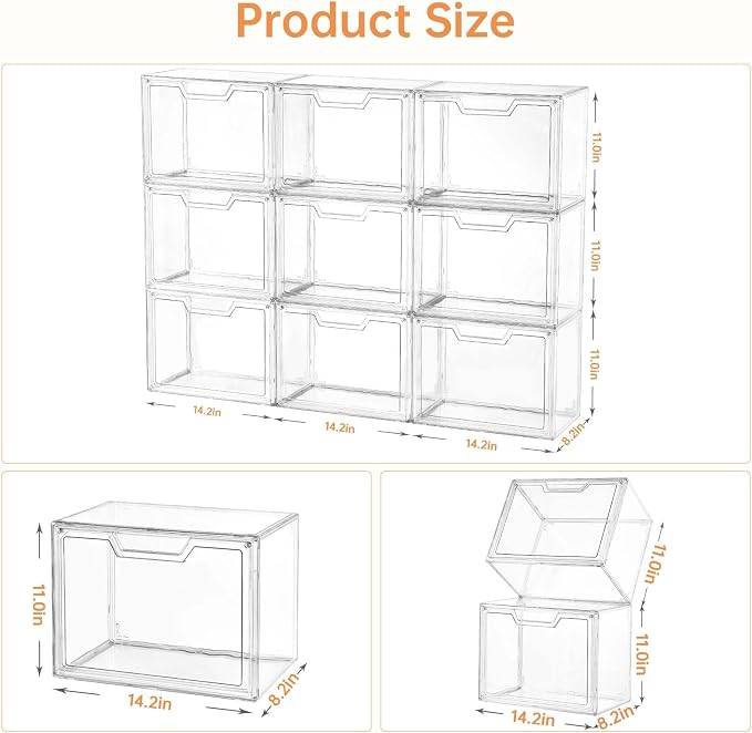 Purse Organizer for Closet, Purse Storage Box - Image 6