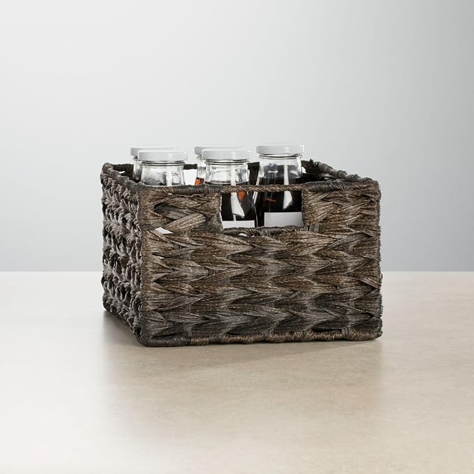 mDesign Woven Farmhouse Kitchen Pantry Food Storage Organizer Basket Bin Box - Image 6