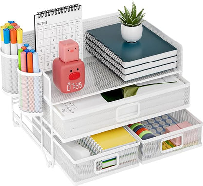 Marbrasse 3 Tier Mesh Desk Organizer by Marbrasse