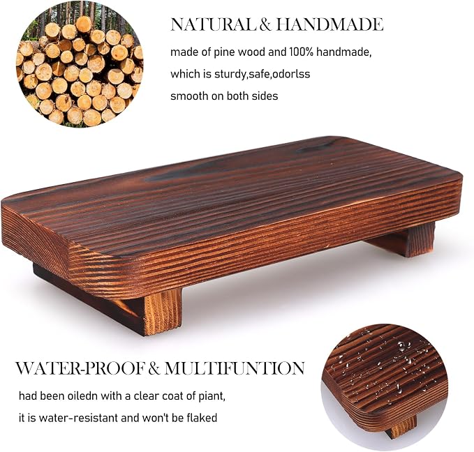 Small Brown Bathroom Decor Tray - Image 4