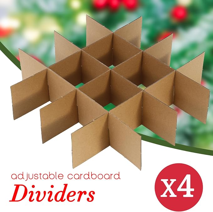 Christmas Decoration Organizer Ornament Holder Village Storage Chest Box，Tree - Image 5