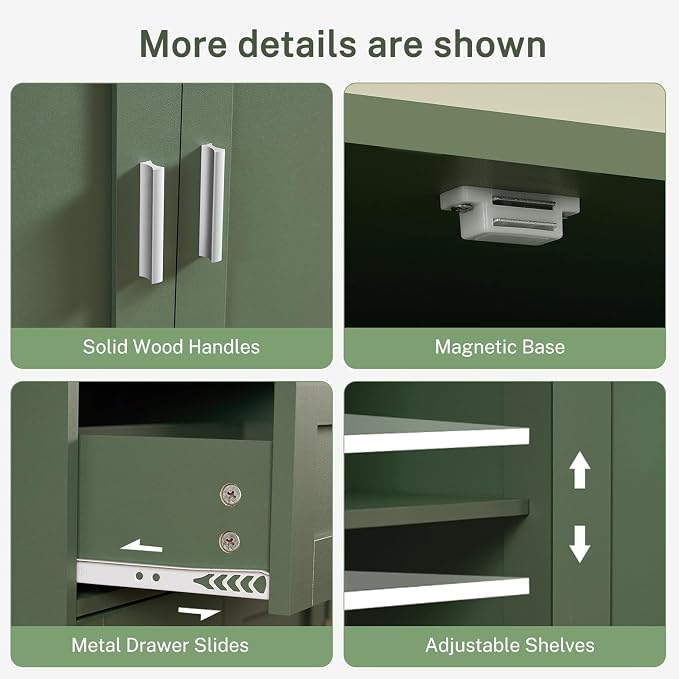Bathroom Floor Storage Cabinet - Image 7