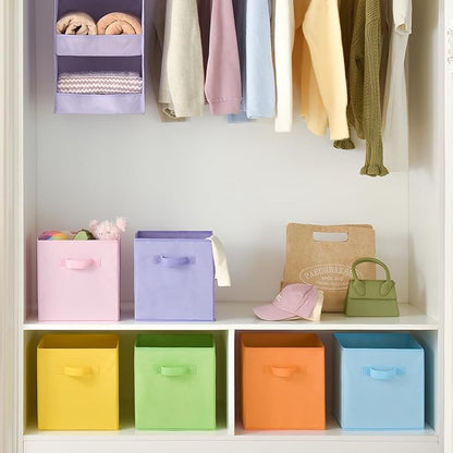 GRANNY SAYS 11x11 Storage Cube Organizers, Pastel Color, Sturdy Handles - Image 3