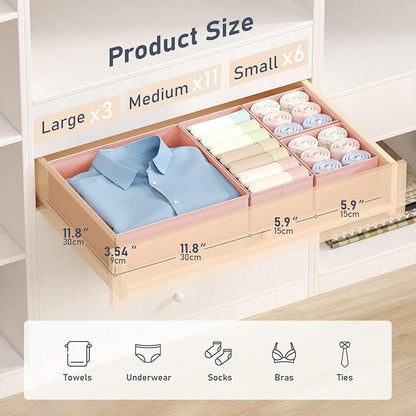 DIMJ Drawer Organizer Clothes - Image 2