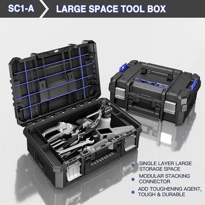 4 Tier Stackable Rolling Tool Box - Image 6
