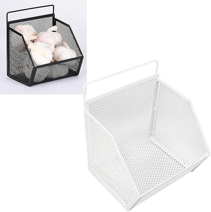 13.2x10x15cm Wall Hanging Baskets, Metal Wire Storage Organizer - Image 4