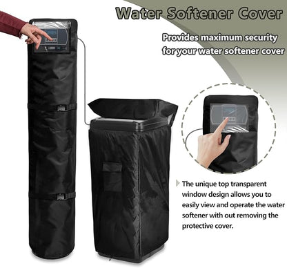 Bitubi 2Pcs Water Softener Cover, Outdoor Softener Tank/Filter Cover + Brine - Image 3