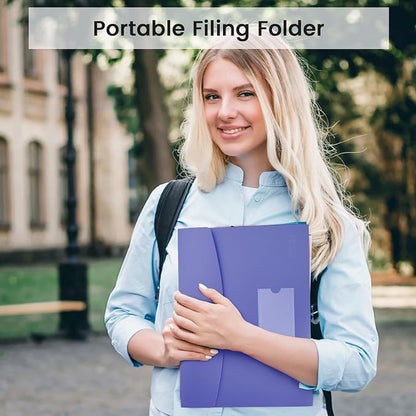 6 Pack Accordion File Organizer Expanding File Folder - Image 6