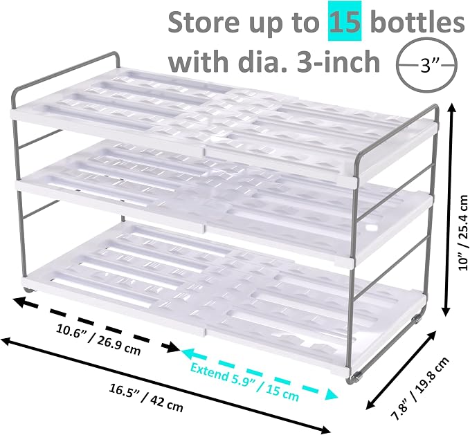 YAN & HIN Expandable Water Bottle Organizer - Image 7