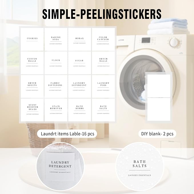 Laundry Room Organization Container, Dryer Sheet Holder Jars - Image 7