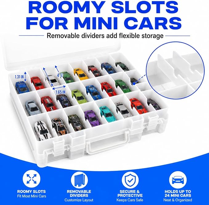 Toy Car Storage Organizer Case Compatible - Image 9