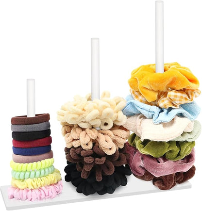 SMUK 3-Tiers Acrylic Scrunchie Holder Organizer by SMUK