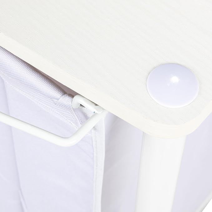 Household Essentials 3-Bag Laundry Sorter, Smooth Laminate Shelving, Sturdy - Image 8