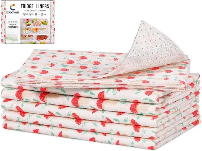 Cooyes 6 Pack Cloth Shelf Liners by Cooyes