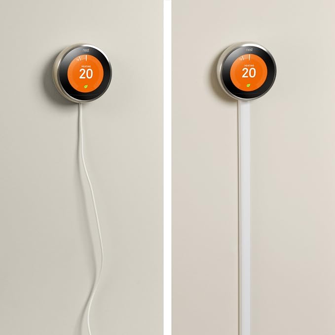 D-Line Small Cord Cover Kit, 30ft Self-Adhesive Wire Hider, Half Round Cord - Image 7