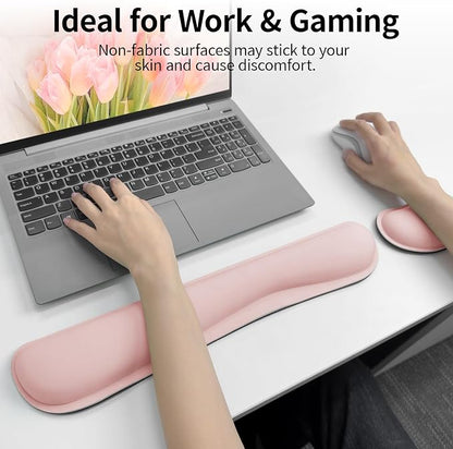 Bloss 2 Pink Wrist Rest for Mouse & Keyboard, Ergonomic Wrist Support | Soft - Image 5