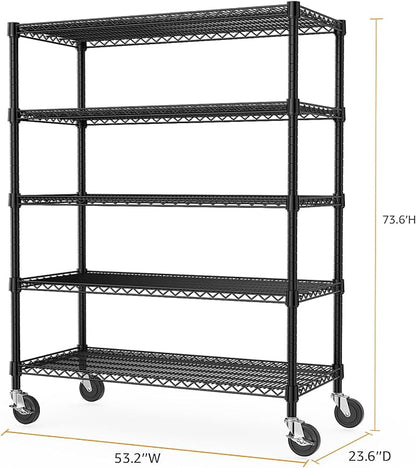 Garage Shelving 5 Tier Industrial Metal Shelving Units - Image 3