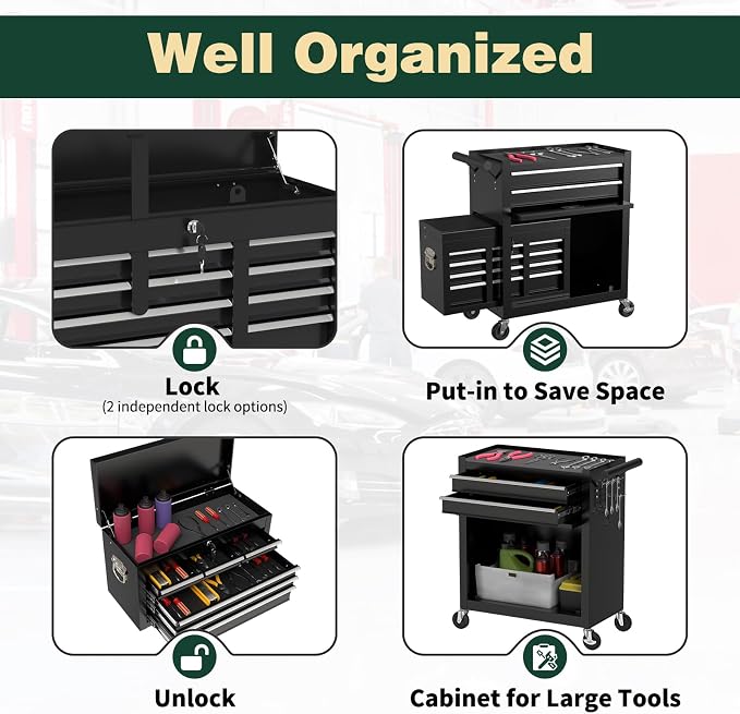 8-Drawer Heavy Duty Tool Chest - Image 6