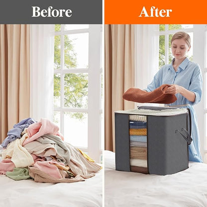 Lifewit 6 Packs 100L Clothes Storage Bag, Storage Bins - Image 5