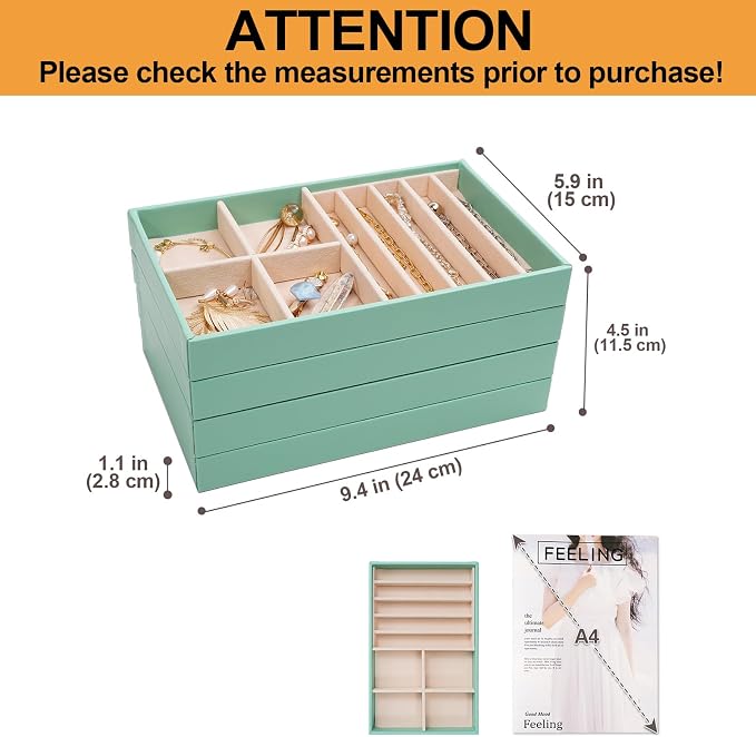 ProCase Stackable Jewelry Organizer Trays - Image 2
