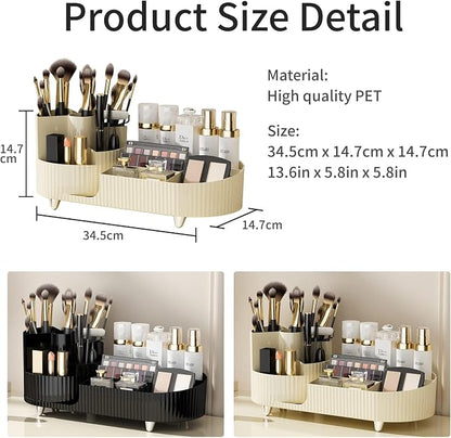 Vecolla Makeup Organizer, Perfume Organizer 360 Rotating Makeup Brush Holder - Image 6