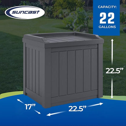 Suncast Small Deck Box Storage w/ Bench Seat - Image 3
