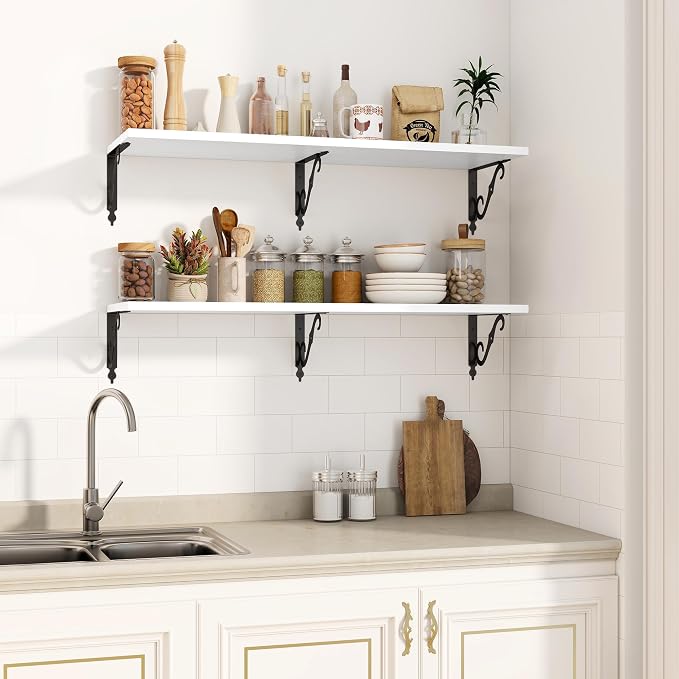 Fun Memories 40 Inch Floating Shelves Wall Mounted, 12 Inch Deep Wall Shelves - Image 5